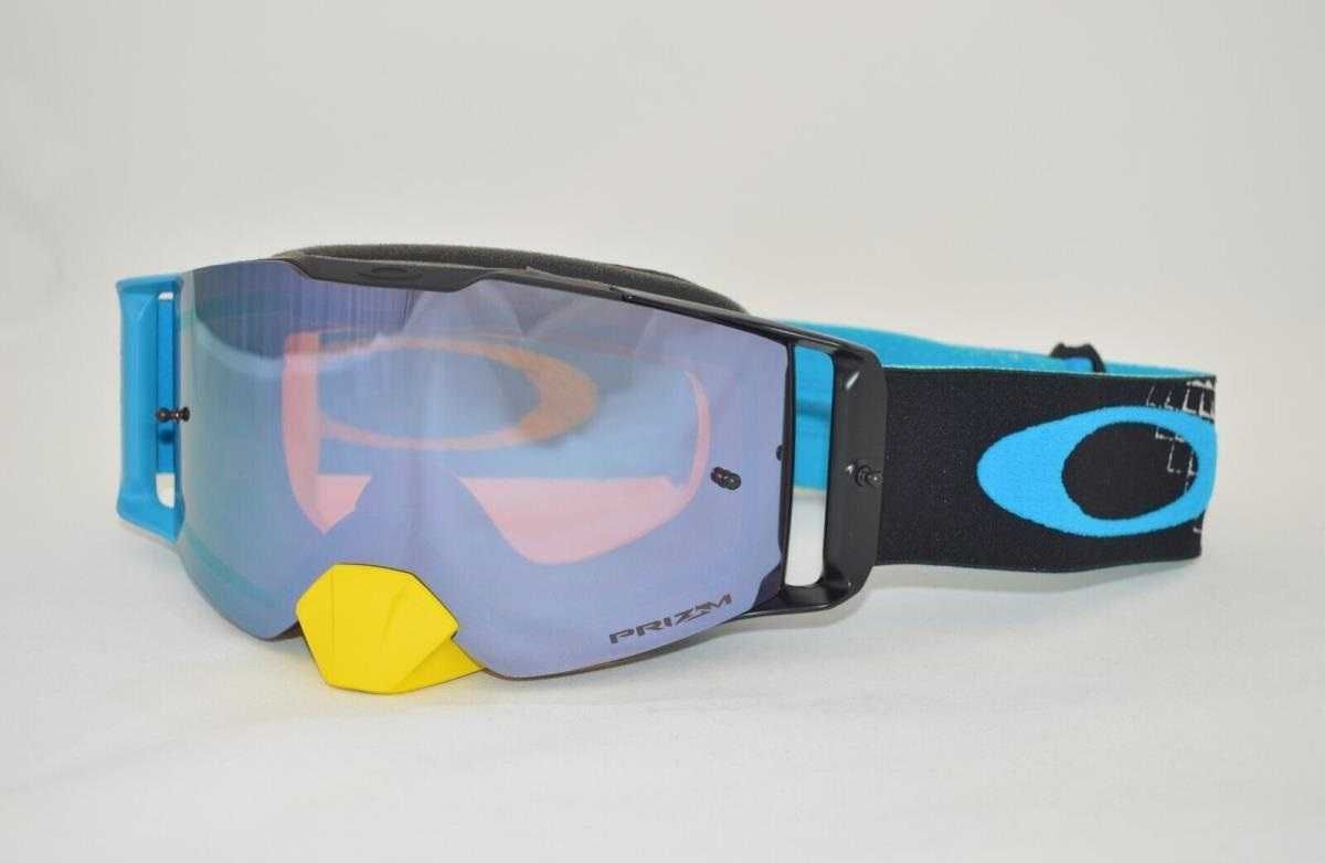Gogle Oakley Front Line MX Dissolve Yellow Blue PRIZM Sapphire atv dh