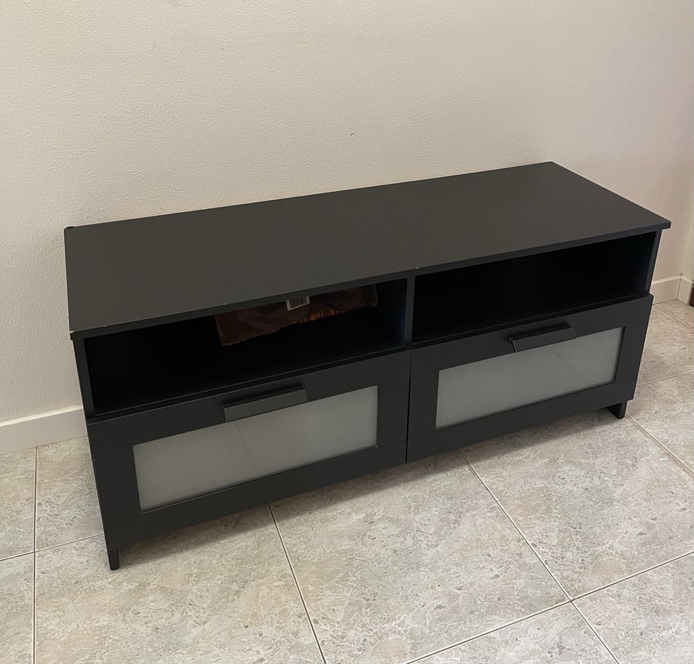 Móvel TV, preto, 120x41x53 cm