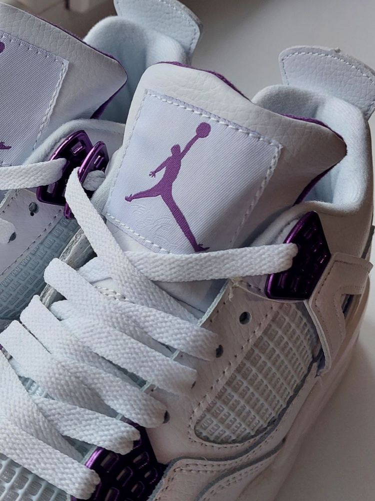 Buty Nike Air Jordan 4 White Metallic Purple 36-45 unisex trampki