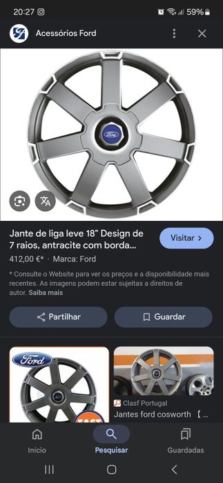 Jantes 18 Ford Focus Rs