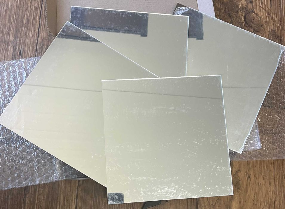 Lustra ścienne naklejane, płytki lustrzane  zestaw 4 szt.