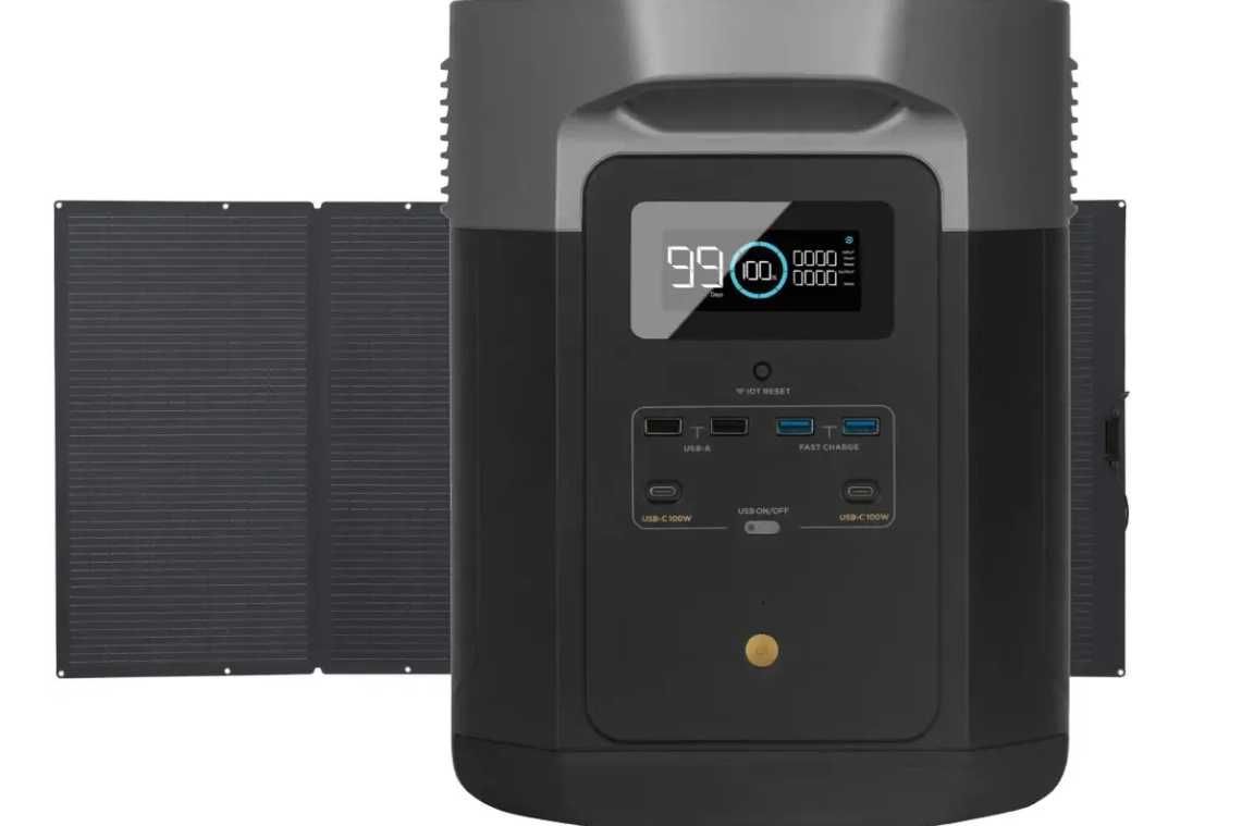 Зарядная станция EcoFlow DELTA Max 2000 + one 400W Solar Panel