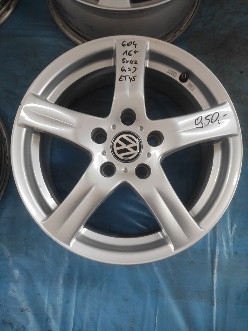 604 Felgi aluminiowe VW VOLKSWAGEN R 16 5x112