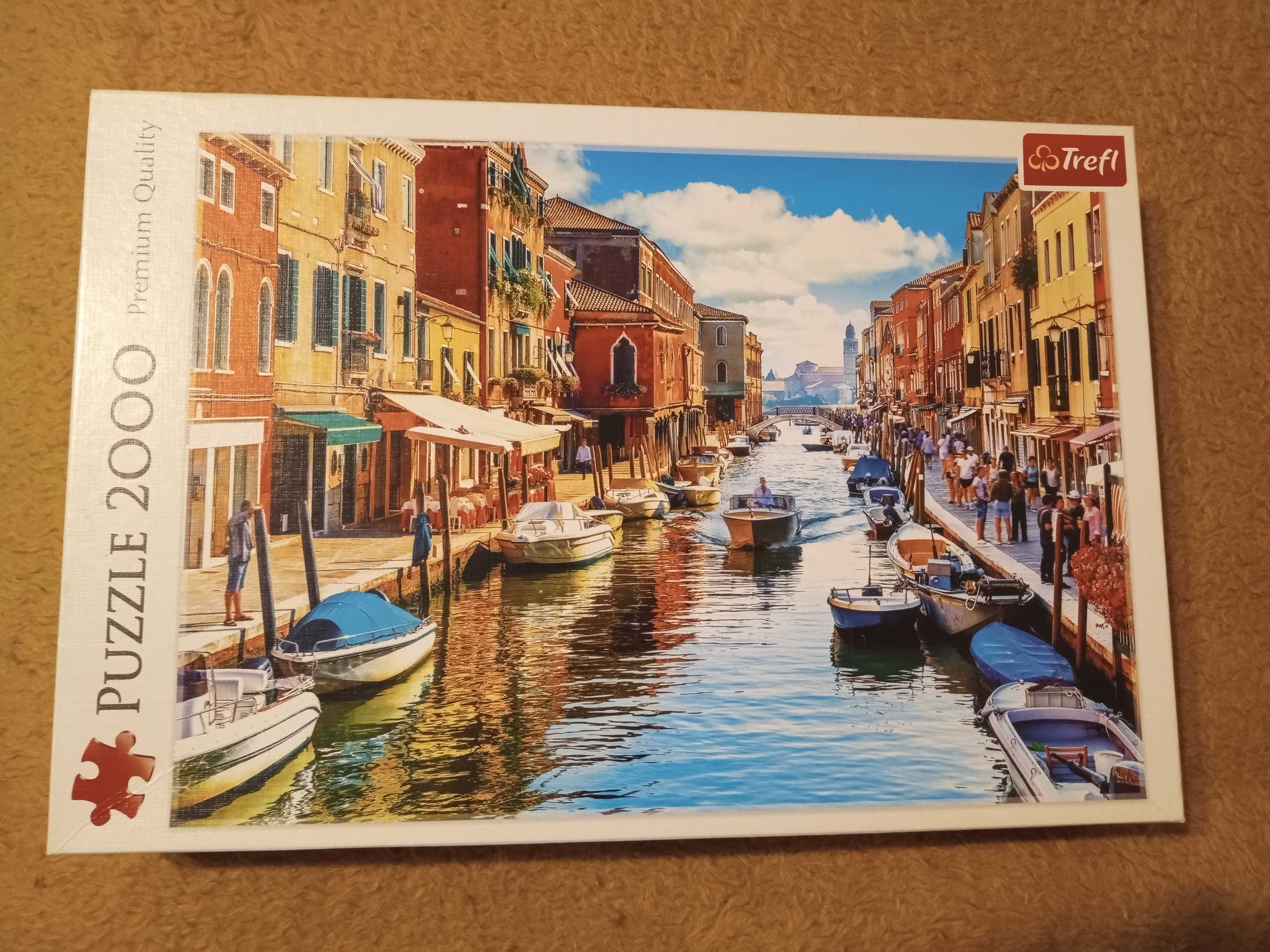 Puzzle Trefl, Wyspa Murano, Wenecja, 2000 elem, używane