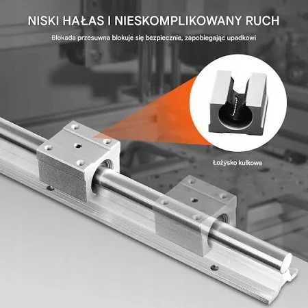 Zestaw prowadnic liniowych Prowadnica liniowa Szyna 2 x 1000 mm