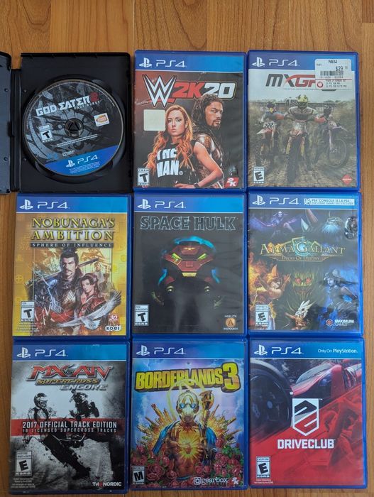 Ігри диски на PS4 PS5 WWE 2K20 Skyrim Drive Club
