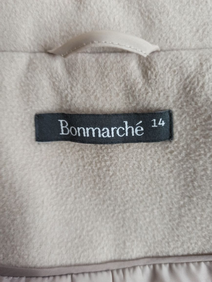 Beżowy krótki płaszcz Bonmarche rozm. L