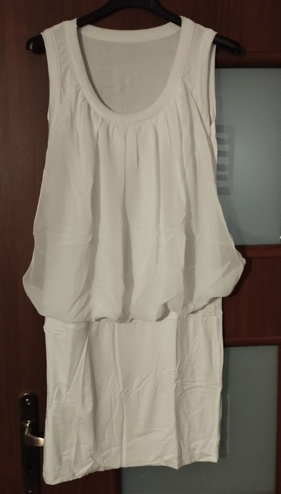 Sukienka tunika biała