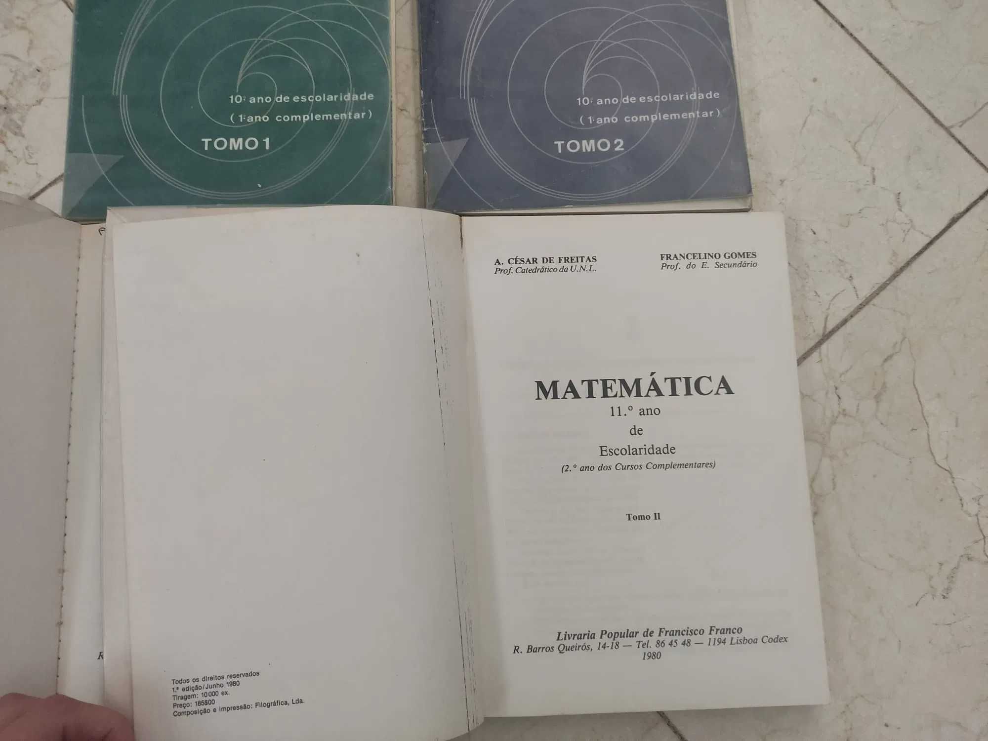 Livros Matemática vintage
