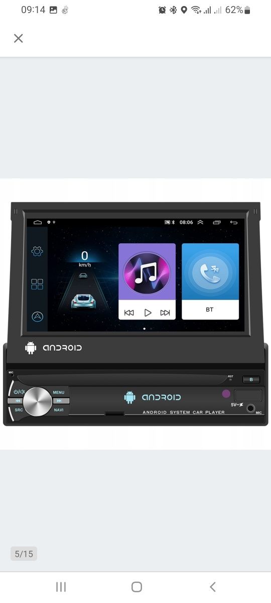 Radio 1 DIN android, nawigacja, ekran, cena do negocjacji