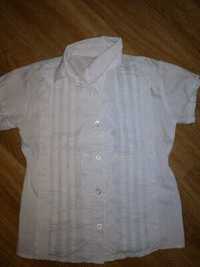 Блузка школьная короткий рукав на 6-7лет