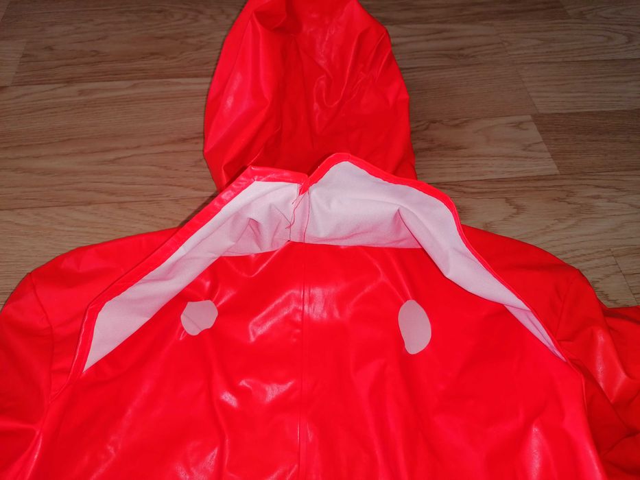 RAINS Gumowa kurtka przeciwdeszczowa rażący pomarańcz S/M