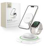 Tech-Protect Qi15W-A46/3In1 Magnetic Magsafe Wireless Charger White