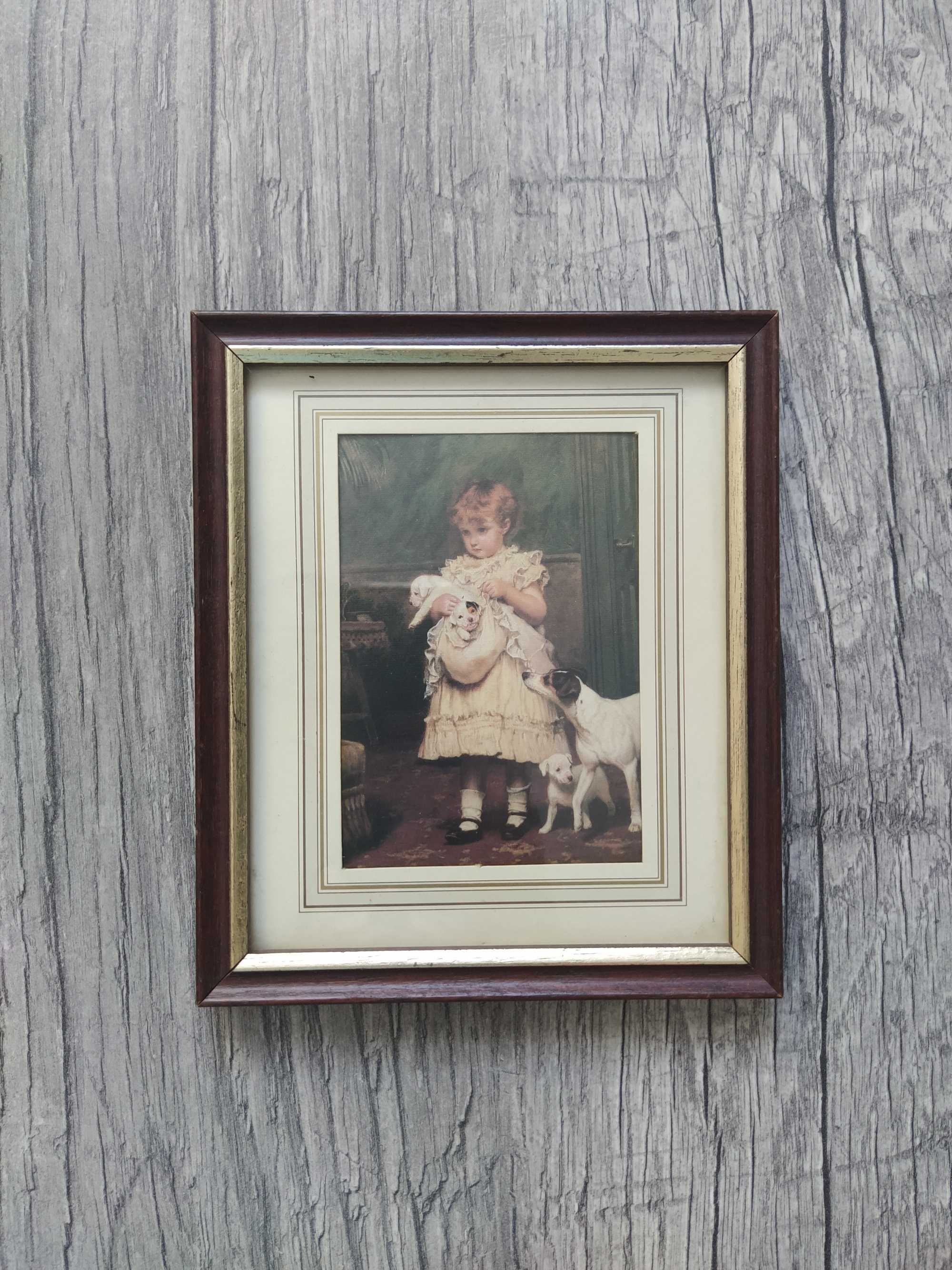 Vintage Briton Riviere Play Fellows Charles Burton Barber Puppy Love