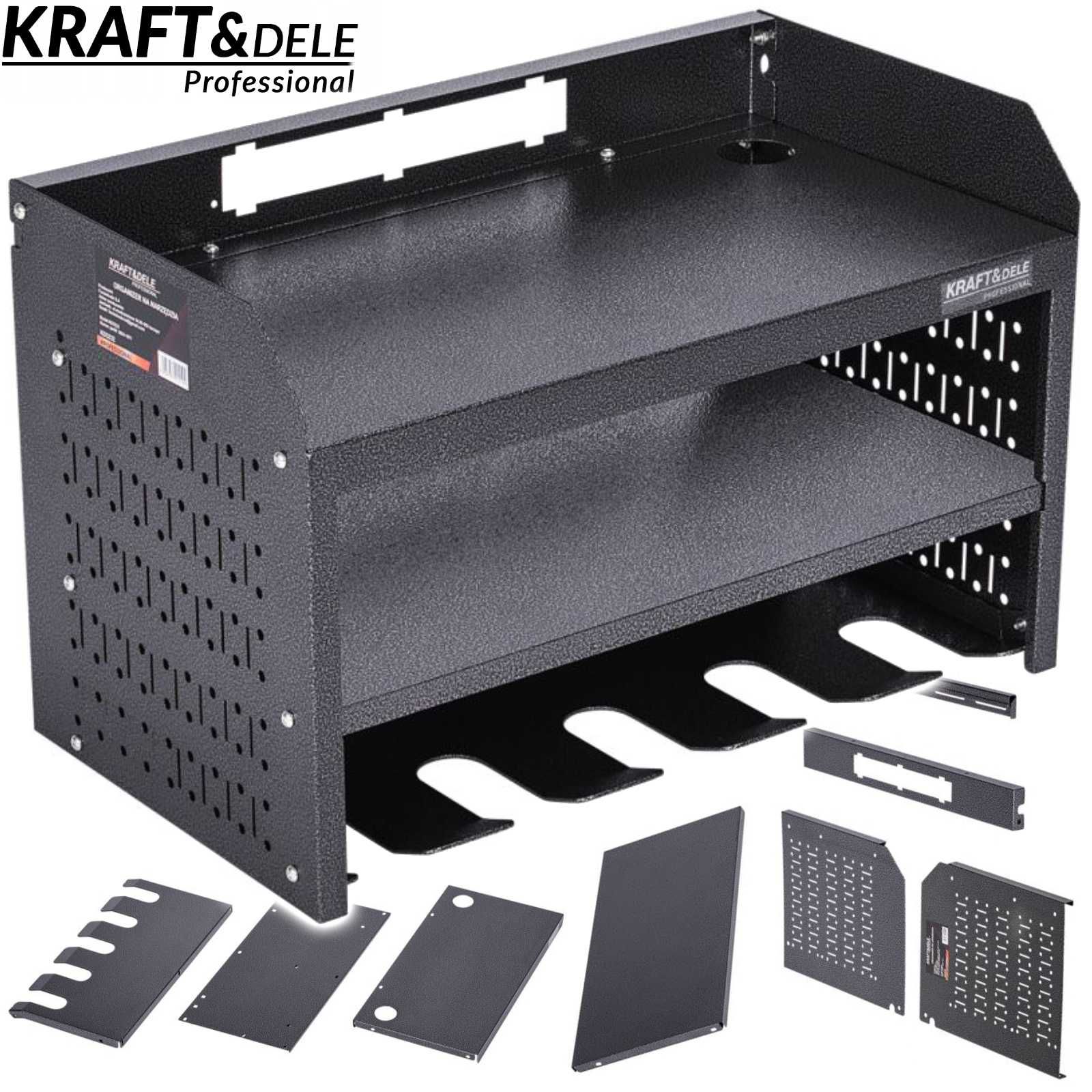 KRAFT&DELE Metalowa Półka Organizer Na Narzędzia 560x305x355mm KD3232