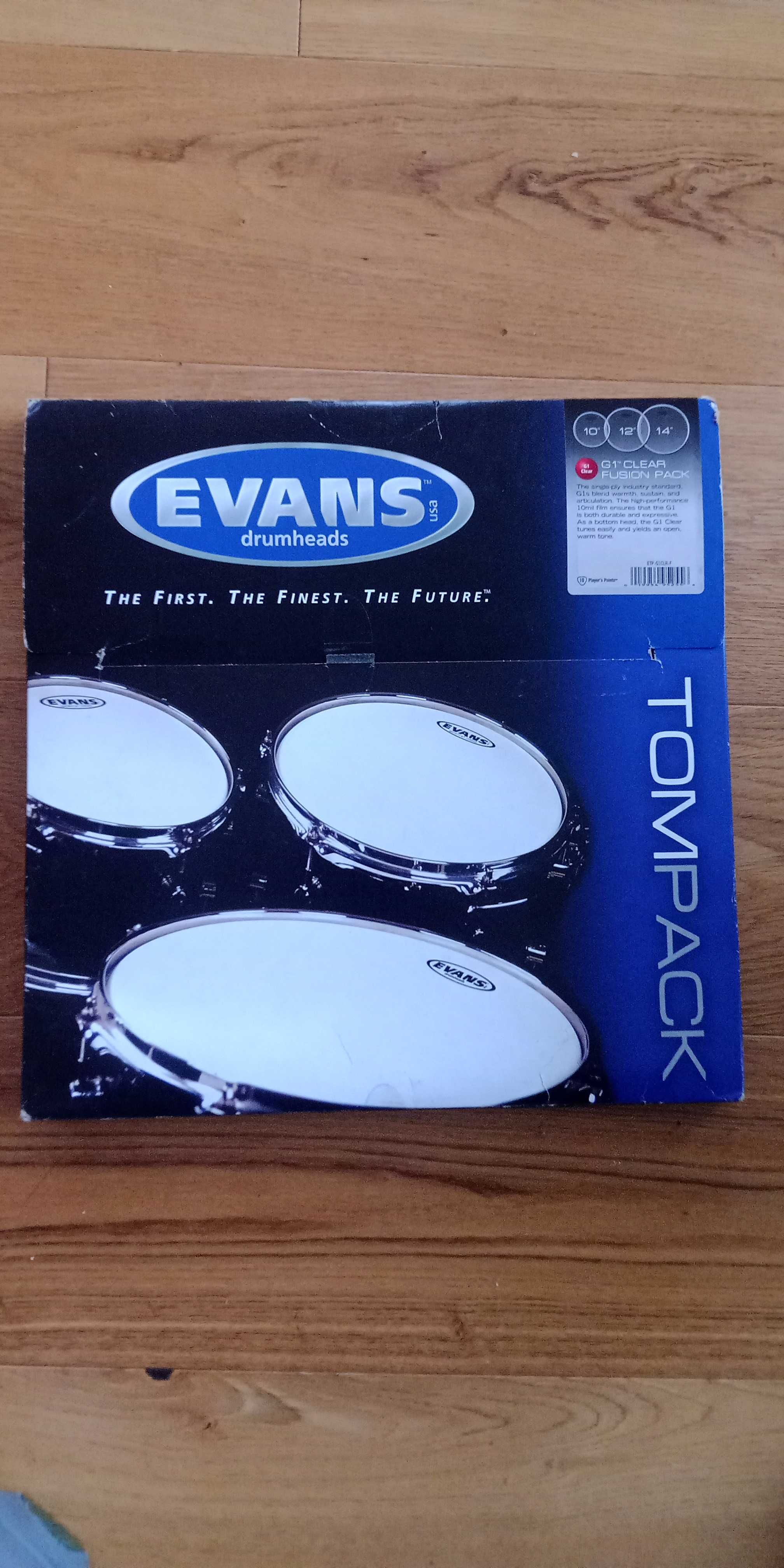 Evans G1 Clear TomPack Fusion zestaw 10'' 12'' 14''
