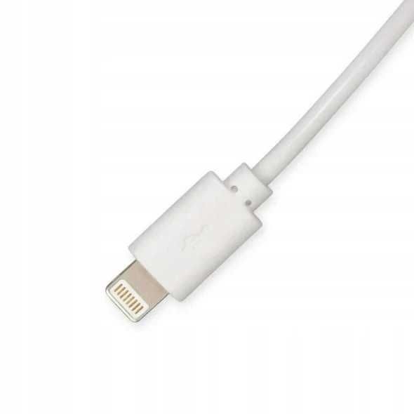 2 sztuki ładowarek samochodowych do Iphone skręcany kabel.