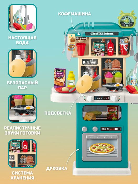 Дитяча кухня ( пар,вода ) 63 предмета