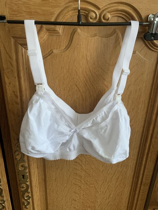 Бюстгальтер для годування Stella, білий, 85C, 95% бавовна