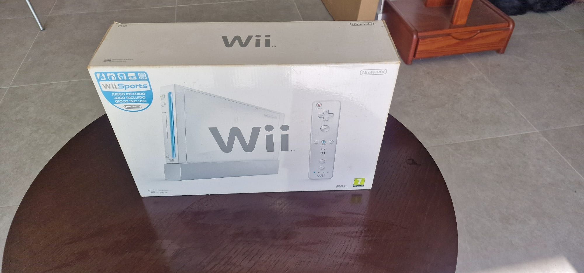 Wii branca com 1 comando