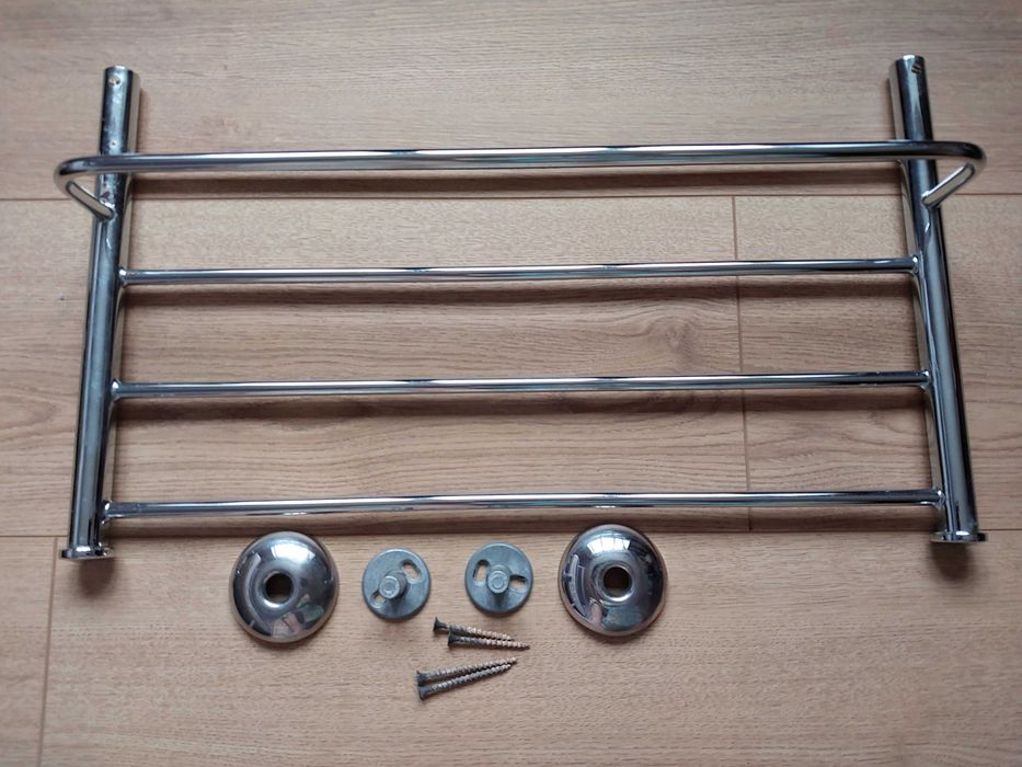 Вішалка-полиця для рушників хромована