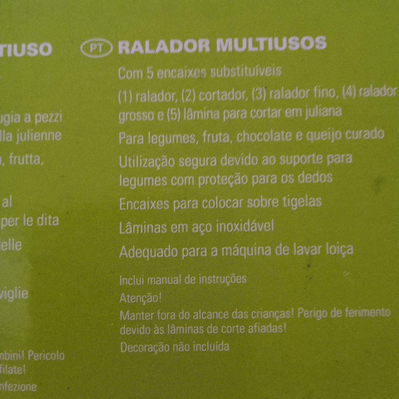 Relador de legumes
