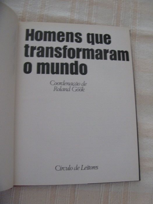 Livro "Homens que transformaram o mundo"