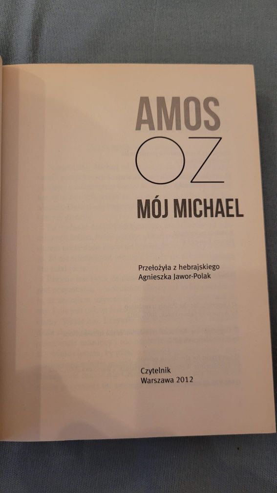 Książka "Mój Michael" Amos Oz