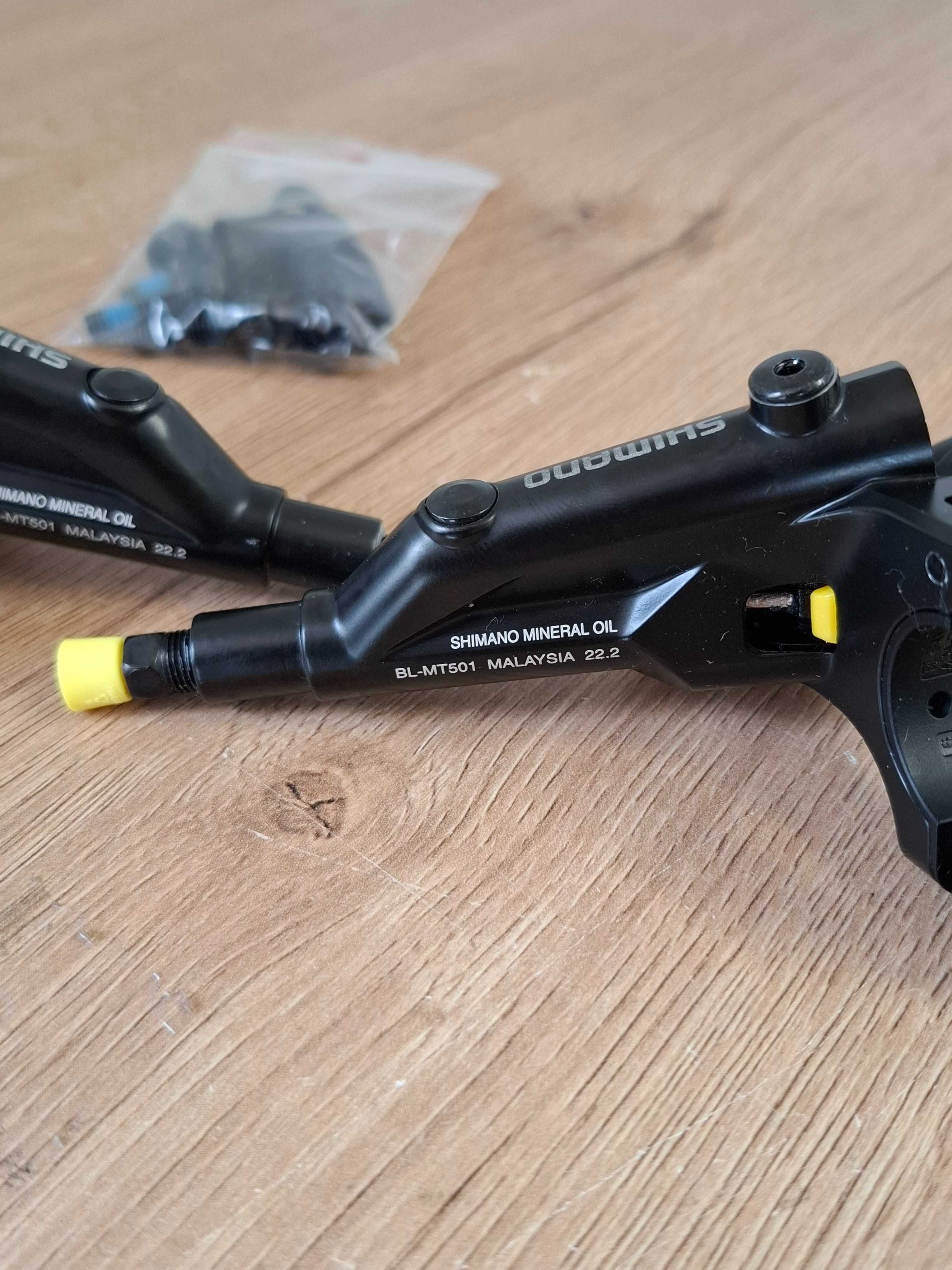 Hamulce Hydrauliczne Shimano BR-MT520/BL-MT501 4 tłoczkowe Przód i Tył