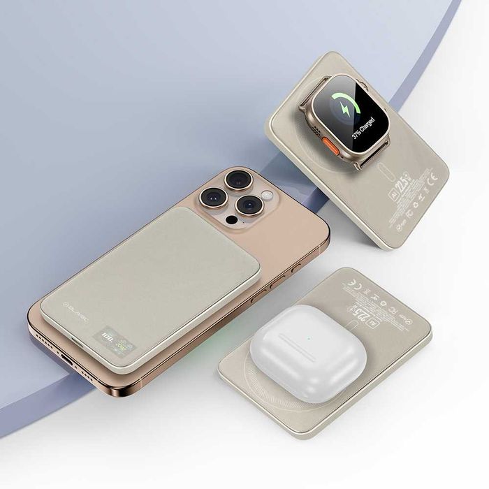 Blavec Power Bank 5000mAh BJ-04 Ultra Slim - Typ C-22,5W do MagSafe