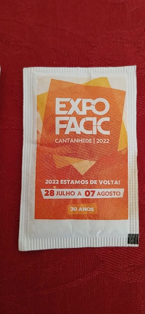 Pacotes de açúcar Expofacic