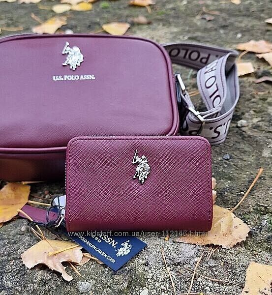 US Polo Assn сумка+гаманець. Оригінал