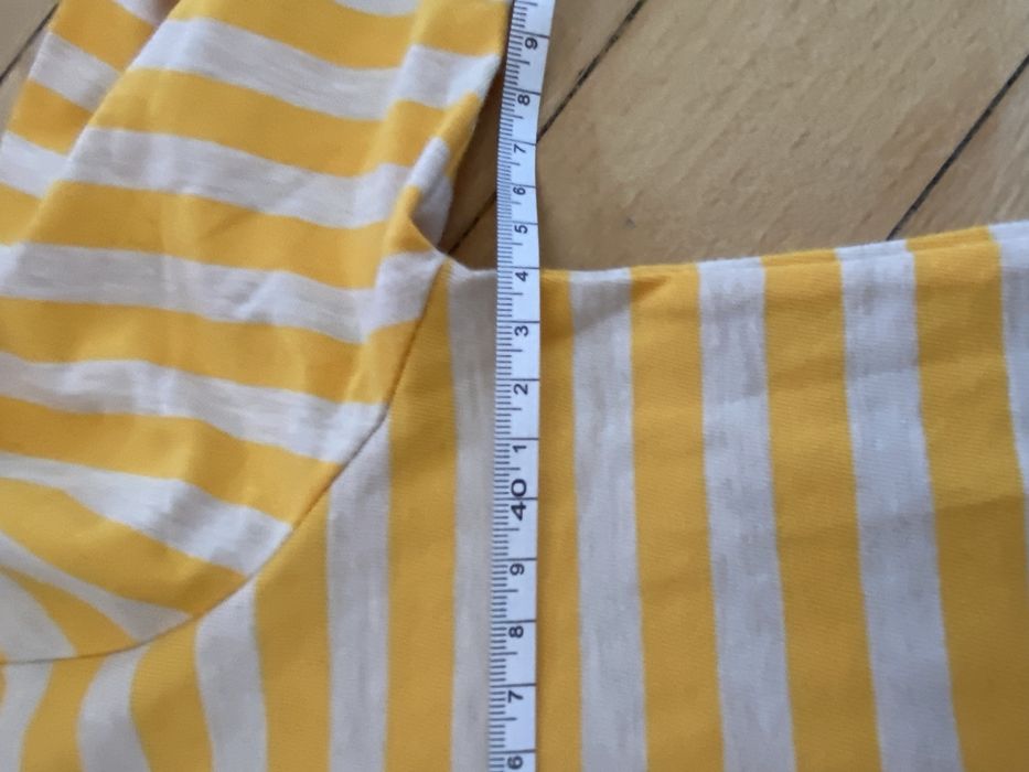 Lc waikiki 156 160 cm biała bluzka żółta biała nowa długi rękaw
