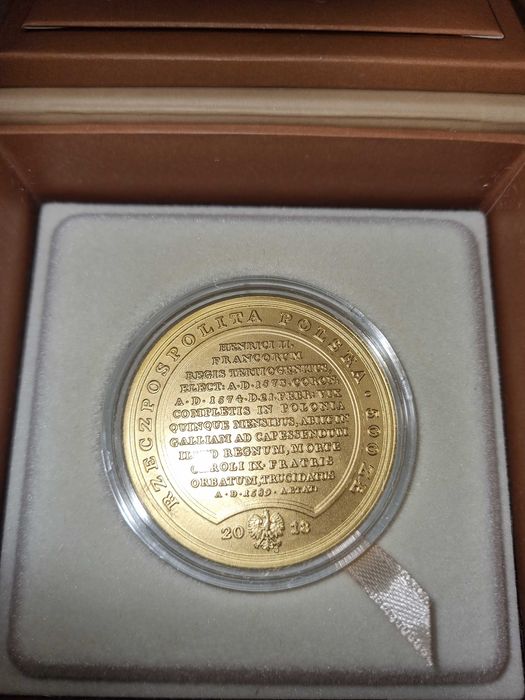 Skarby Stanisława Augusta 500zł - złota moneta - Henryk Walezy