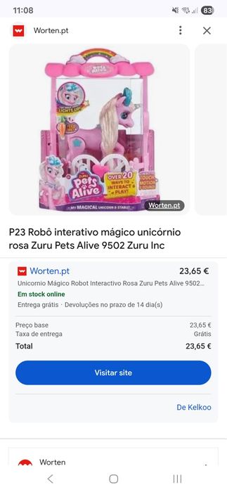 Brinquedo Unicórnio