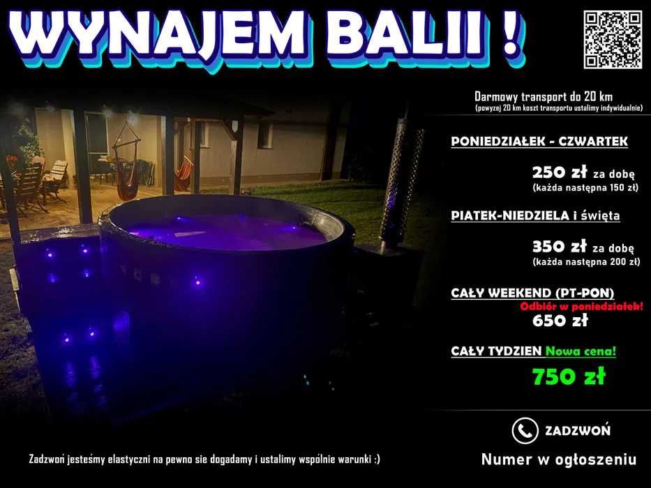 WYNAJEM ! Mobilna balia, bania jacuzzi z dowozem na miejsce.