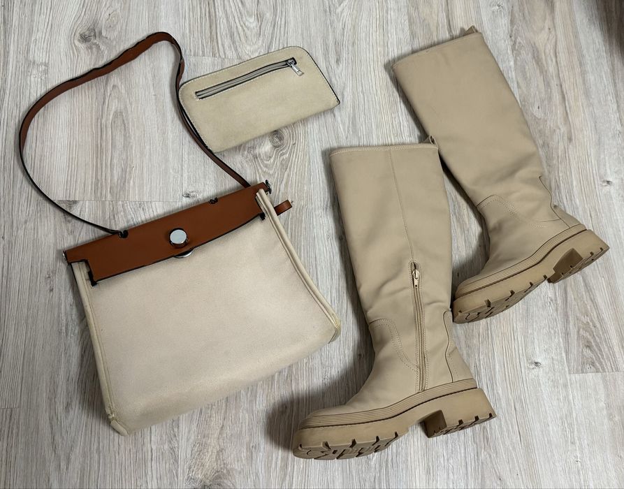 Buty + darmowa torebka w stylu Hermes