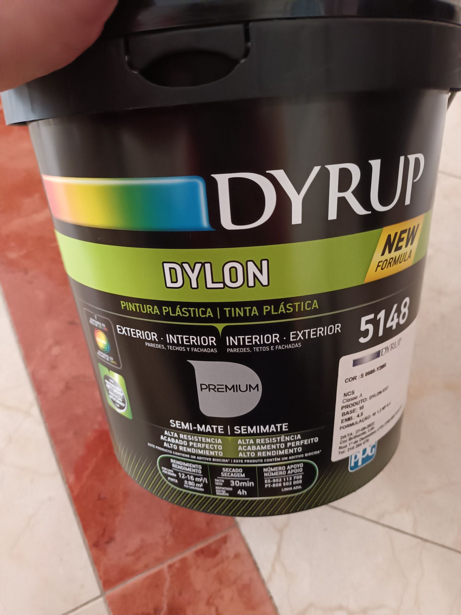 Tinta Dyrup Dylon cor Marfim 5L