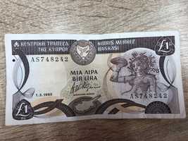 Кіпр 1-фунт/ліра 1992/93/94 року випуску. 5 фунтів/ліри 1990 року