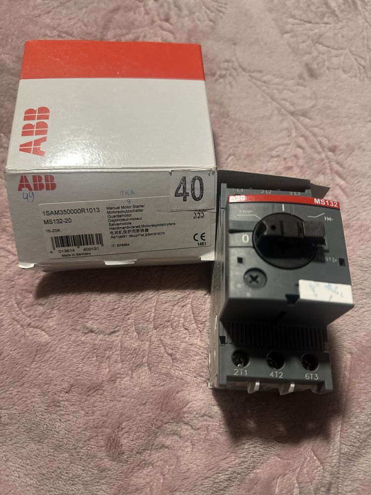 Автомат захисту двигуна ABB