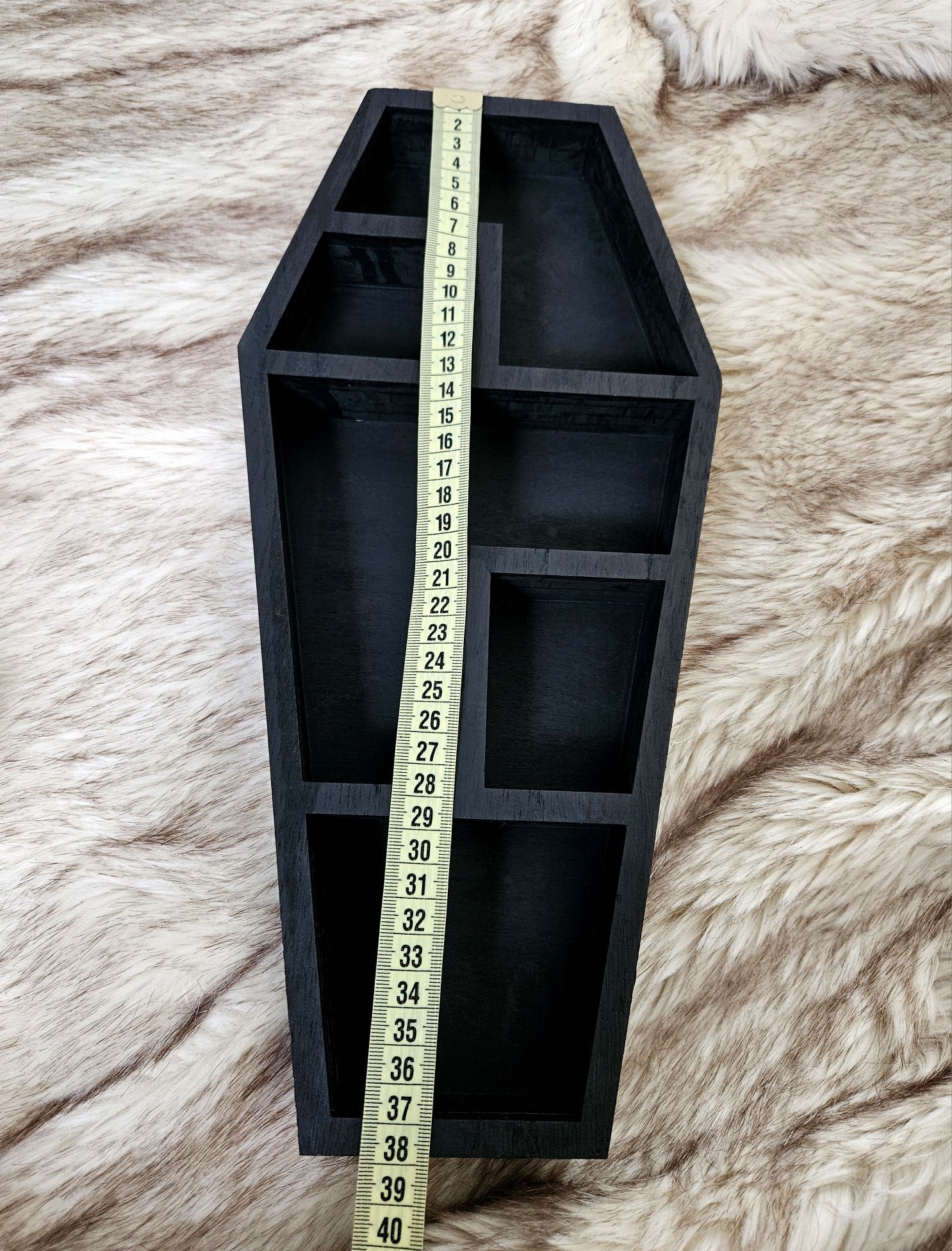 Półka trumna trumienka czarna coffin shelf