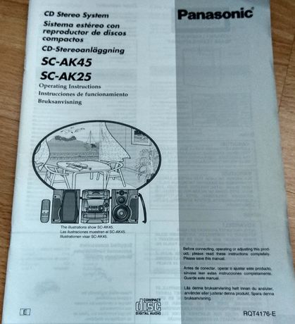 Instrukcja wieża Panasonic SC-AK45; SC-AK45