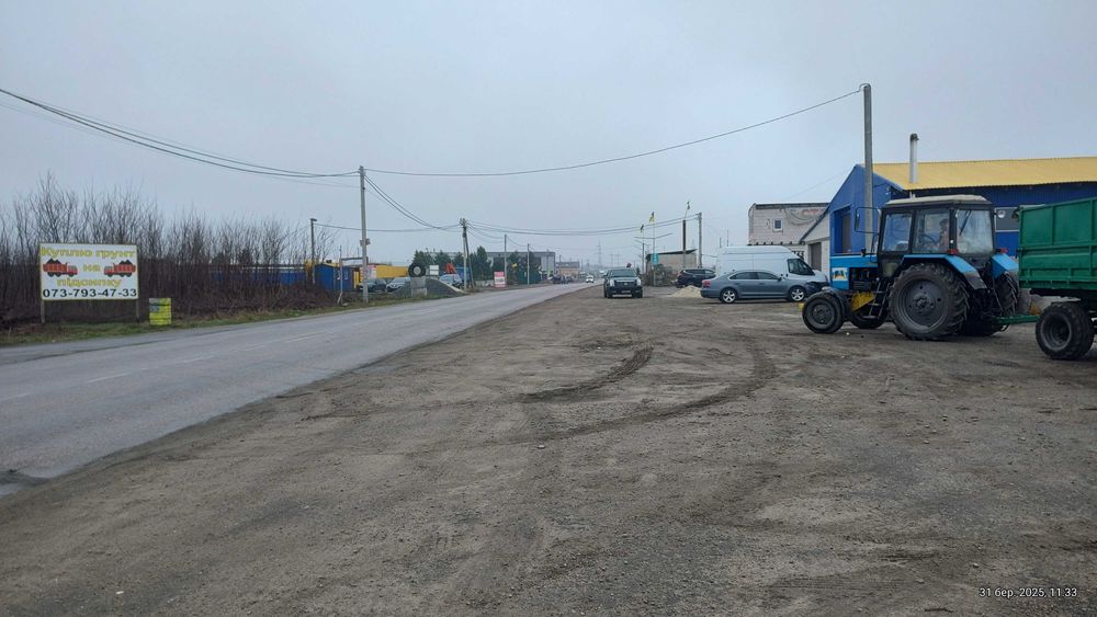 Киев 7км Участок7 сот Суперфасад на дорогу Крюковщина Под Коммерцию