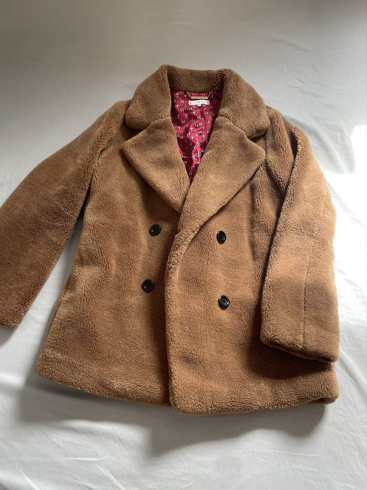 Futerkowy płaszcz Tommy Hilfiger