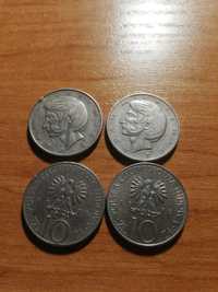Moneta 10 zlotych 1975r Adam Mickiewicz(4sztuki)