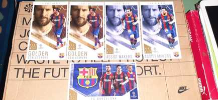 5 cartas/cromos Messi best of the best