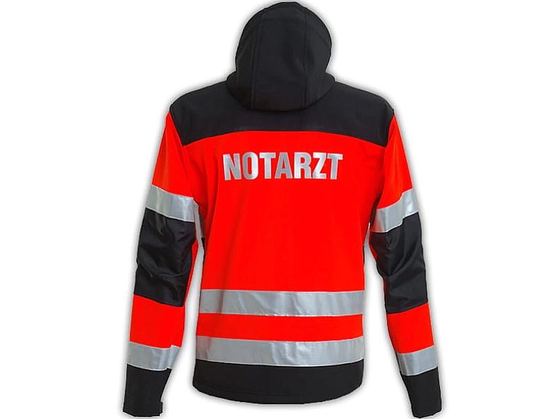 Kurtka ratownicza Softshell Basic Fluo North-Wind z odblaskowymi nadru
