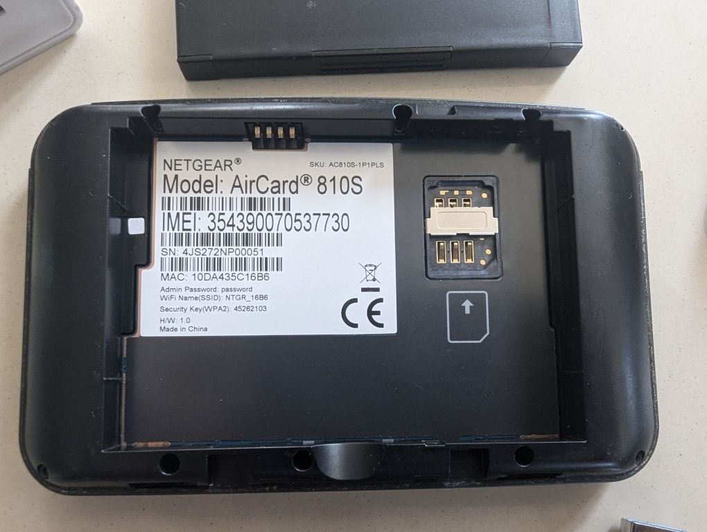 Router Netgear Aircard 810 LTE 4G 600 Mbps wifi hotspot internet modem