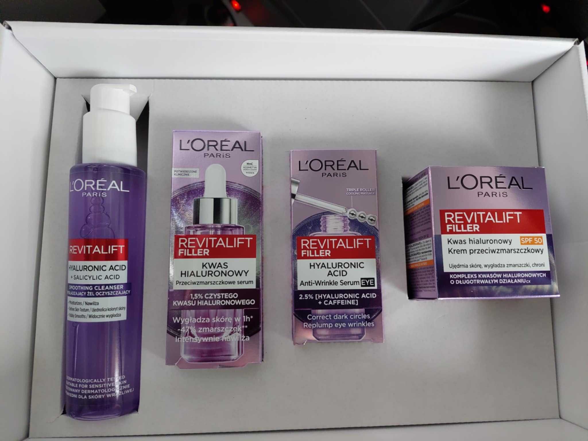 L'Oréal Paris Revitalift Filler Hyaluronic Acid – zestaw kosmetyków