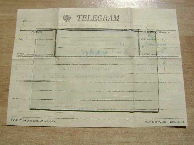 Starocie z PRL - Marynistyka = Zestaw 7 telegramów ze statków 1955-57r